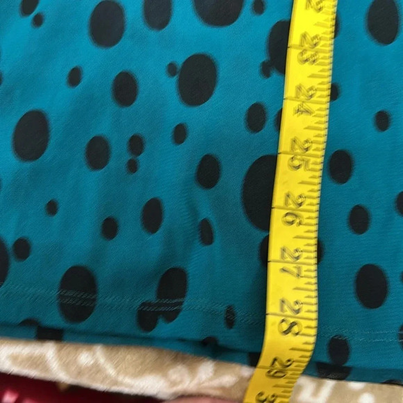 Apt.9 Semi Sheer Blue and Black polka dot - Picture 7 of 8